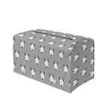Cute Bull Terrier Faces Pattern Print Leather Tissue Box Cover