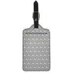 Cute Bull Terrier Faces Pattern Print Luggage Tag