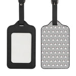 Cute Bull Terrier Faces Pattern Print Luggage Tag
