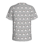 Cute Bull Terrier Faces Pattern Print Men's Sports T-Shirt