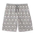 Cute Bull Terrier Faces Pattern Print Men's Swim Trunks
