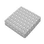 Cute Bull Terrier Faces Pattern Print Outdoor Seat Cushion Cover