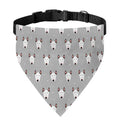 Cute Bull Terrier Faces Pattern Print Over The Collar Dog Bandana