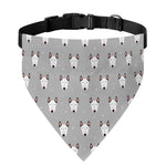 Cute Bull Terrier Faces Pattern Print Over The Collar Dog Bandana
