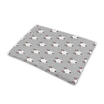 Cute Bull Terrier Faces Pattern Print Pet Cooling Mat Cover