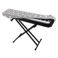 Cute Bull Terrier Faces Pattern Print Piano Keyboard Cover