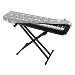 Cute Bull Terrier Faces Pattern Print Piano Keyboard Cover