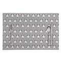 Cute Bull Terrier Faces Pattern Print Placemat