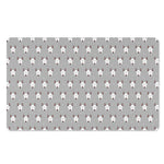 Cute Bull Terrier Faces Pattern Print Polyester Doormat