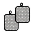Cute Bull Terrier Faces Pattern Print Pot Holders