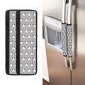 Cute Bull Terrier Faces Pattern Print Refrigerator Handle Covers