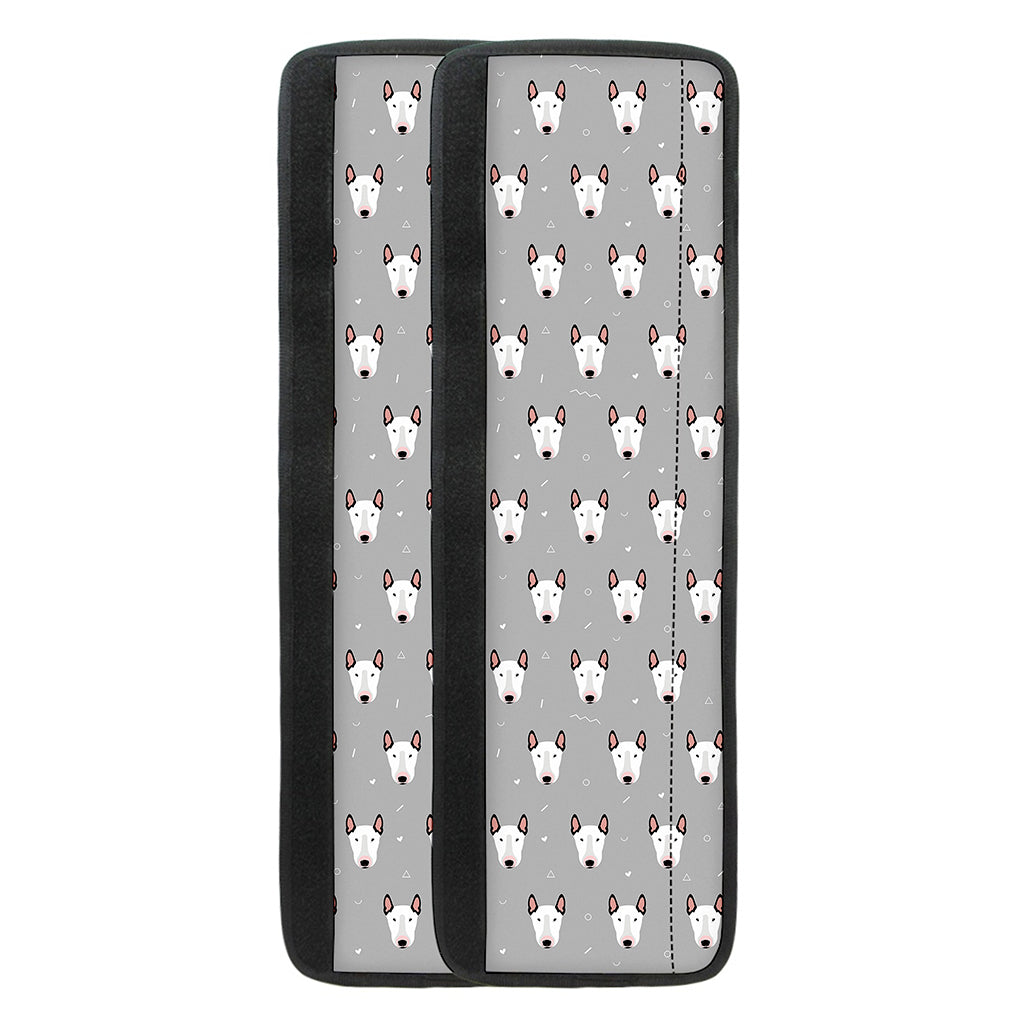 Cute Bull Terrier Faces Pattern Print Refrigerator Handle Covers