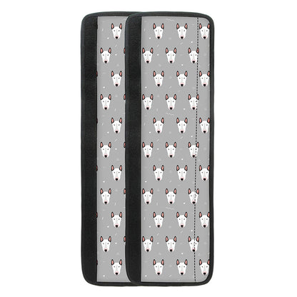 Cute Bull Terrier Faces Pattern Print Refrigerator Handle Covers