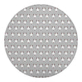 Cute Bull Terrier Faces Pattern Print Round Blanket
