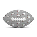 Cute Bull Terrier Faces Pattern Print Rugby Ball