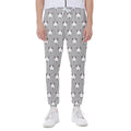 Cute Bull Terrier Faces Pattern Print Joggers