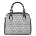 Cute Bull Terrier Faces Pattern Print Shoulder Handbag