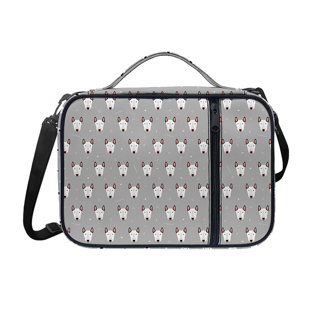 Cute Bull Terrier Faces Pattern Print Shoulder Strap Bible Bag