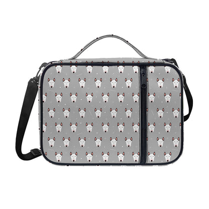 Cute Bull Terrier Faces Pattern Print Shoulder Strap Bible Bag