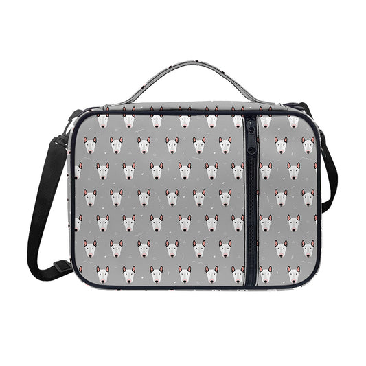 Cute Bull Terrier Faces Pattern Print Shoulder Strap Bible Bag
