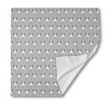 Cute Bull Terrier Faces Pattern Print Silk Bandana
