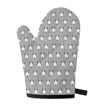 Cute Bull Terrier Faces Pattern Print Single Oven Mitt