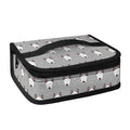 Cute Bull Terrier Faces Pattern Print Small Lunch Bag