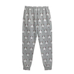 Cute Bull Terrier Faces Pattern Print Sweatpants