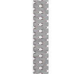 Cute Bull Terrier Faces Pattern Print Table Runner
