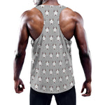 Cute Bull Terrier Faces Pattern Print Training Tank Top