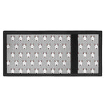 Cute Bull Terrier Faces Pattern Print Trifold Wallet