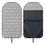 Cute Bull Terrier Faces Pattern Print Waterproof Car Seat Cover