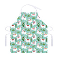 Cute Cactus And Llama Pattern Print Adjustable Apron