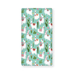 Cute Cactus And Llama Pattern Print Baby Crib Sheet