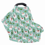 Cute Cactus And Llama Pattern Print Baby Seat Cover