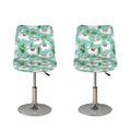 Cute Cactus And Llama Pattern Print Bar Stool Covers