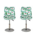 Cute Cactus And Llama Pattern Print Bar Stool Covers
