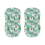 Cute Cactus And Llama Pattern Print Bar Stool Covers