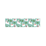 Cute Cactus And Llama Pattern Print Bed Runner
