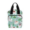 Cute Cactus And Llama Pattern Print Bible Tote Bag