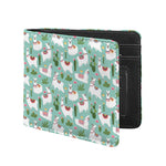 Cute Cactus And Llama Pattern Print Bifold Wallet