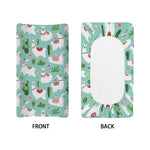 Cute Cactus And Llama Pattern Print Changing Pad Cover