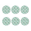 Cute Cactus And Llama Pattern Print Coaster Set