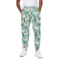 Cute Cactus And Llama Pattern Print Cotton Sweatpants