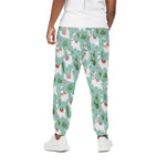 Cute Cactus And Llama Pattern Print Cotton Pants