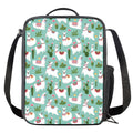 Cute Cactus And Llama Pattern Print Crossbody Lunch Bag