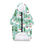 Cute Cactus And Llama Pattern Print Dog Zip Up Hoodie