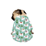 Cute Cactus And Llama Pattern Print Dog Zip Up Jacket