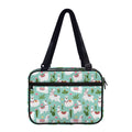 Cute Cactus And Llama Pattern Print Double Strap Bible Bag