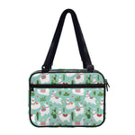 Cute Cactus And Llama Pattern Print Double Strap Bible Bag